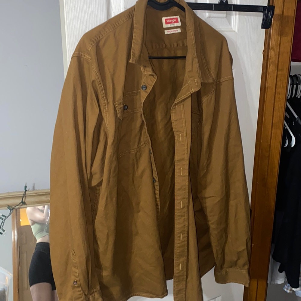 Mens brown wrangler shirt